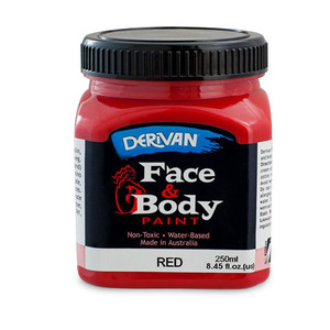 Derivan Non Toxic face & Body Paint Red