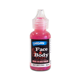 Derivan Face & Body - Pointy Nozzle - Glitter Pink - 36ml
