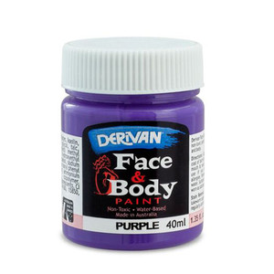 Derivan Face & Body Paint - Purple - 40ml