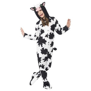 Hooded Cow Onesie - Kids