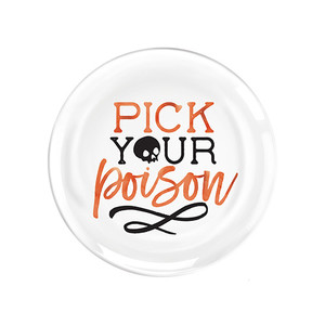 Pick Your Poison Plastic Plates 19cm 4Pk