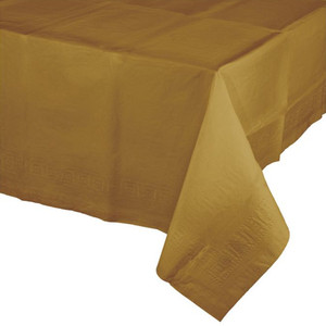 Gold 3ply Paper Rectangular Tablecover