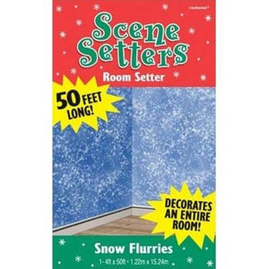Snow Flurries Scene Setters Room Roll
