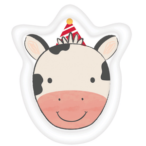 Barnyard Birthday Cow Plates Pk8