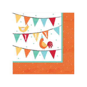 Barnyard Birthday Cocktail Napkins Pk16