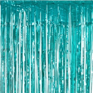 Doorway Foil Curtain Turquoise