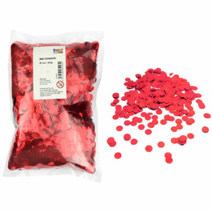 Metallic Red Confetti - 1cm (250G)