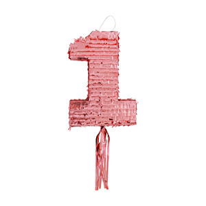 Number 1 Pinata - Rose Gold