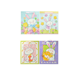 Med Easter Bunny Gift Bag Asstd