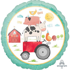 Barnyard Birthday Foil Balloon - 45cm