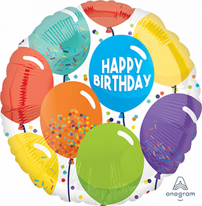 Happy Birthday Celebration Foil Balloon - 45cm