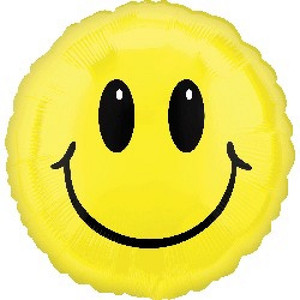 Smile Face Foil Balloon - 45cm