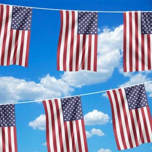 USA Flag Jumbo Bunting 20m
