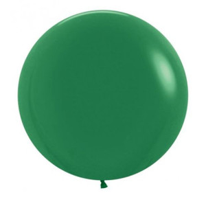 60cm Latex Balloons Matte Forest Green 10pk