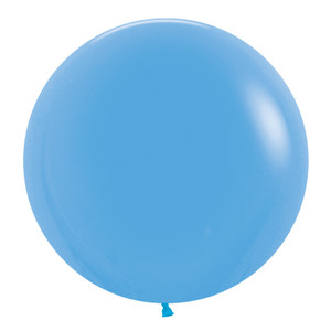 60cm Latex Balloons Matte Blue 10pk
