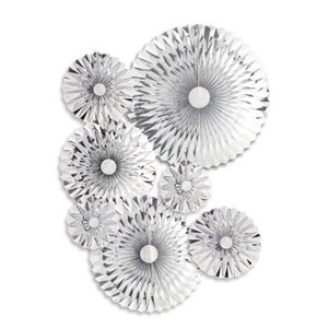 Paper Fan Kit - Silver 7pc
