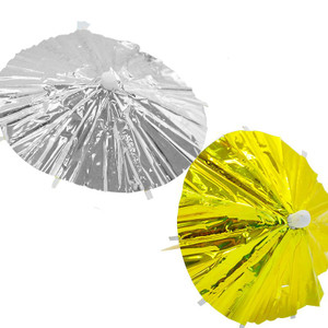 Metallic Cocktail Umbrellas 12pk