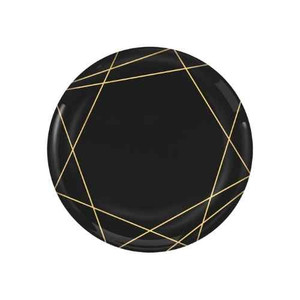 Premium Gold Geo 17cm Plate 20Pk