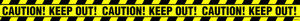 Halloween Value Caution Tape Banner - Plastic