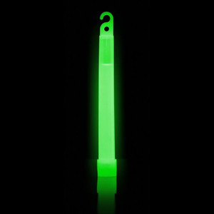 Glow Light Stick on String 6in 15cm Green P10