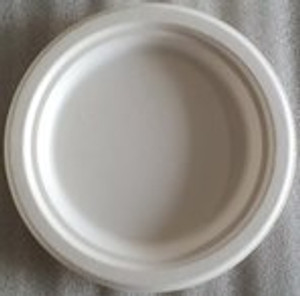 Sugarcane 7 Inch (175mm) Round Plates, 40 Pcs