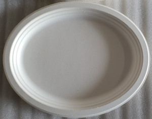 Sugarcane 12.5 x 10" (320 x 260mm) Extra Large Oval Plates, 40 Pcs