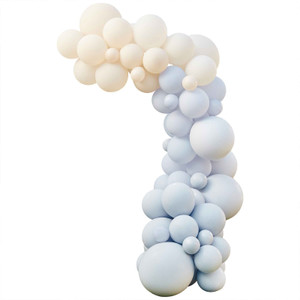 Blue and Nude Balloon Arch Kit Pack of 75