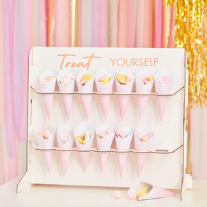 Mix It Up Food Cones Treat Stand  44cm W x 37cm H x 23cm