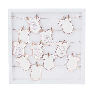 Babygrow Frame Baby Shower Guest Book Alternative 40cm (H) x 40cm (W)
