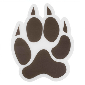 Animal Pawprint Floor Stickers PK6 170mm (L) x 133mm (W)
