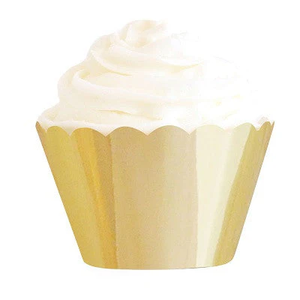 Luxe Gold Foil Cupcake Wrappers 12pk