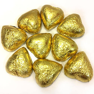 Milk Chocolate Hearts - Gold 1kg