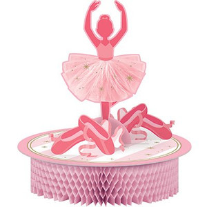 Twinkle Toes Ballerina Centrepiece Honeycomb 30cm