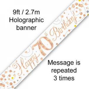 Banner 2.7M Sparkling Fizz Rose Gold  70