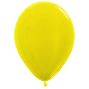Metallic Yellow 30cm Sempertex Balloons Bag 100