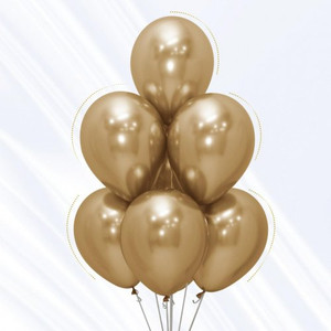 Reflex Gold 30cm Sempertex Balloons Bag 50