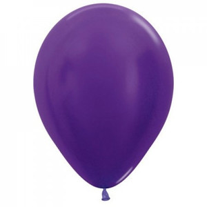 Metallic Violet 12cm Sempertex Balloons Bag 100
