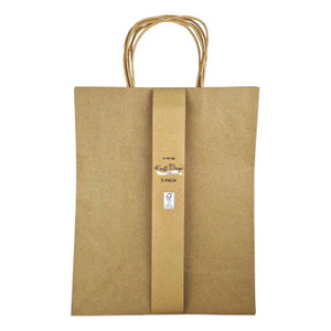 Fsc Mix Bag Large Kraft 5Pk Brown 32.2cm
