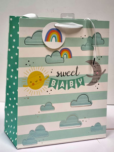 Large Sweet Baby Gift Bag 1pc 32.5cm