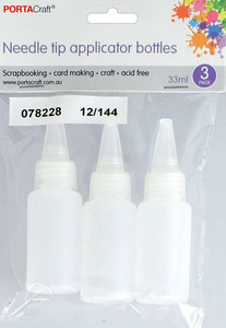 Needle Tip Applicator Bottles 33ml 3pk