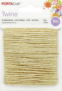 Jute Twine - White 9m