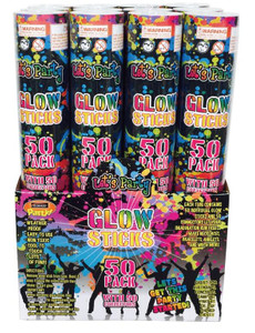Mega Value Jumbo Glow Sticks Pack (50PK)-200MM x 5MM