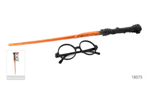 Harry The Wizard Wand and Glasses Set
