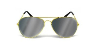 Party Glasses Aviator  (Mirror Gold)