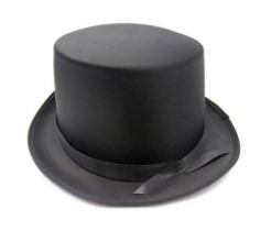 Satin Top Hat (Black)