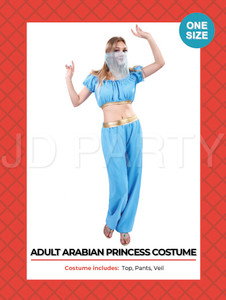 Adult Arabian Princess Costume Blue