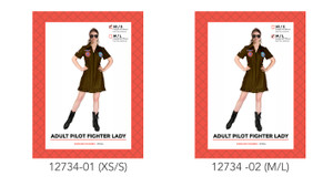 Adult Fighter Pilot Lady Costume