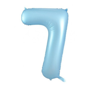 34inch Decrotex Foil Balloon Matte Pastel Blue #7 Pack 1