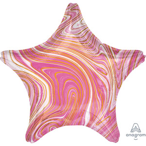 45cm Standard XL Marblez Pink Star S18