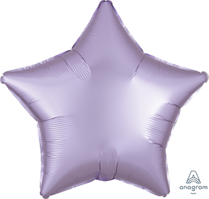45cm Standard XL Satin Luxe Pastel Lilac Star S18